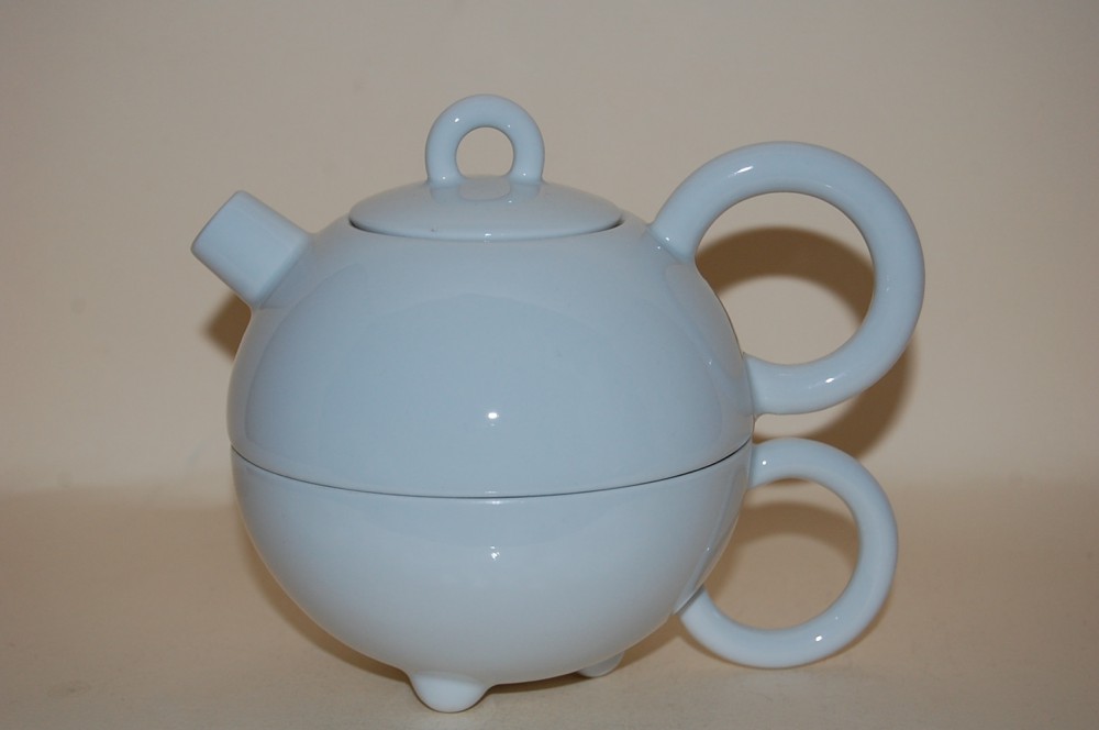 Teekanne mit Tasse Tea for one weiss Matteo Thun Arzberg * Porzellan nach Herstellern Arzberg